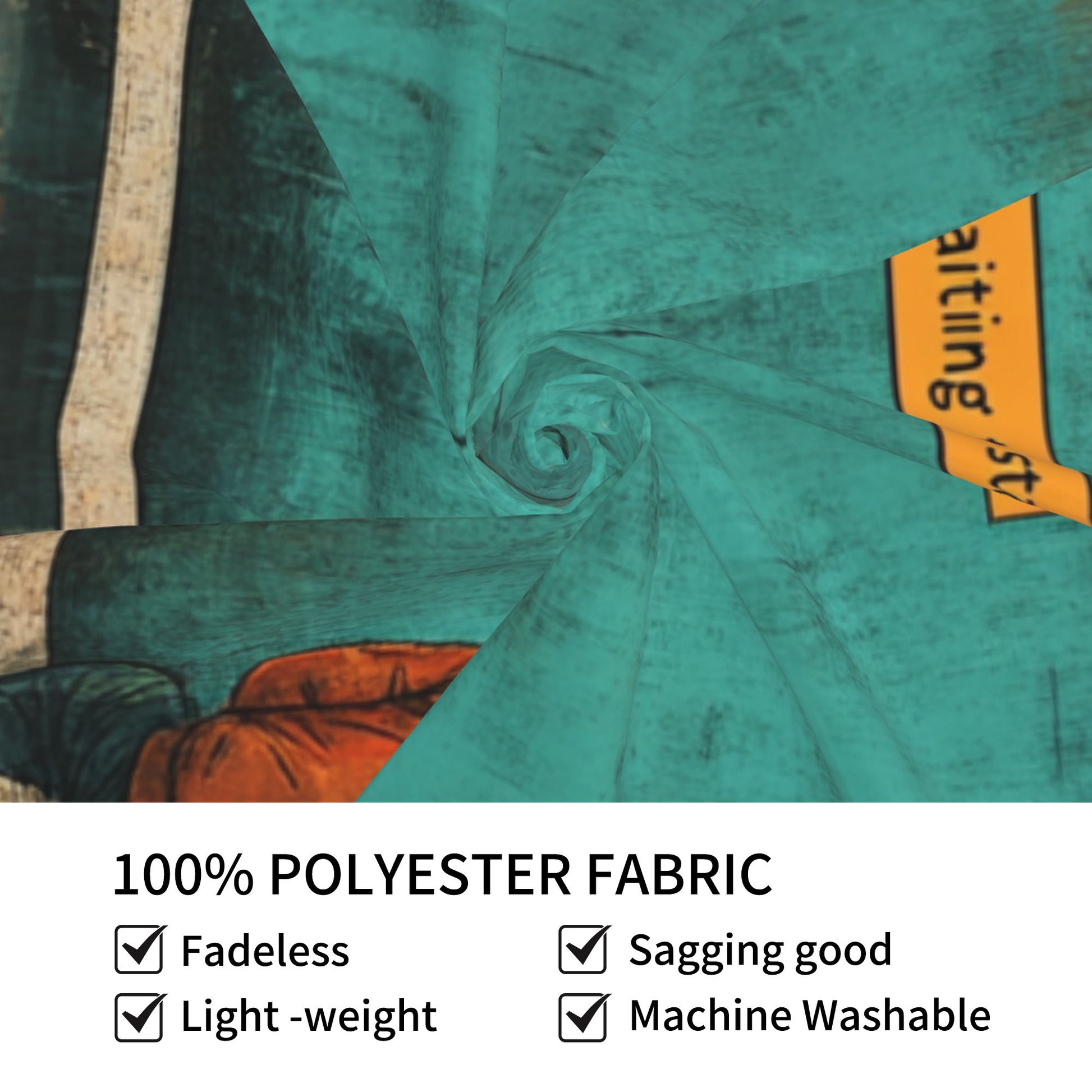 “Waiting to Start” Creative Minimalist Tapestry – Vintage Artistic Wall Decor 73×95cm