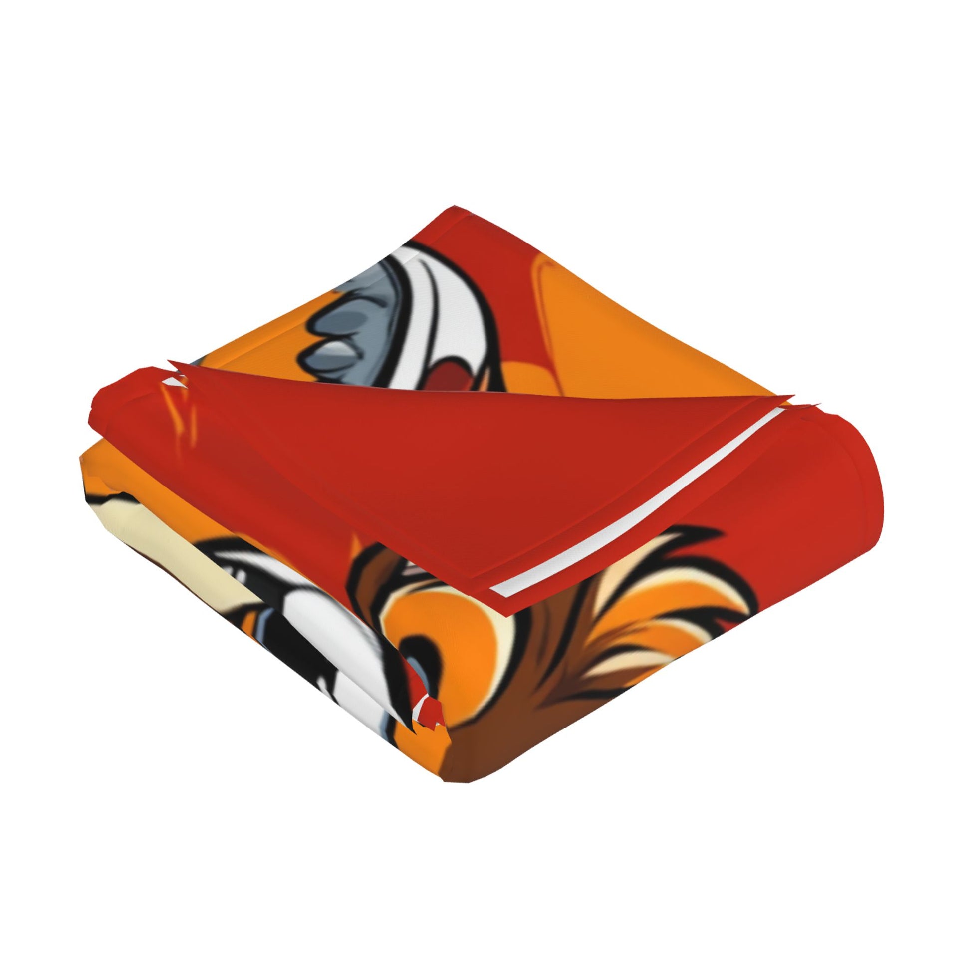 Energetic Soccer Fox Cartoon Wall Tapestry – Kids Sports Room Decor 73×95cm